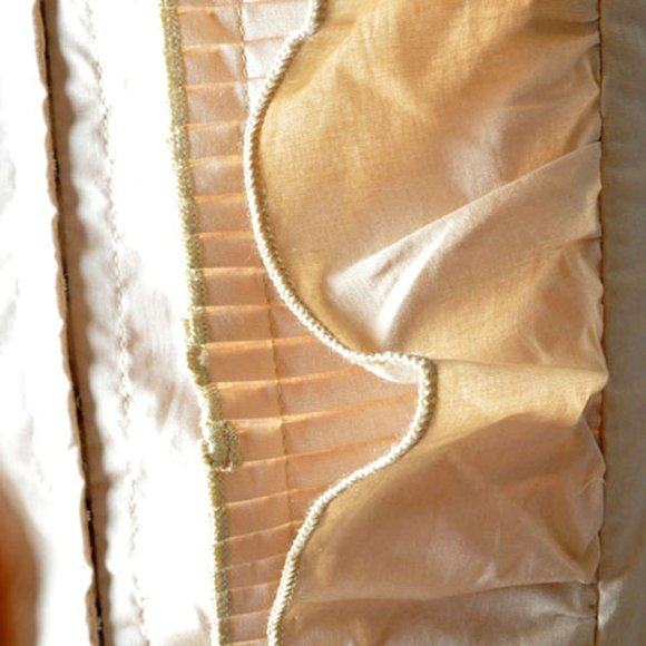 Khaki Beige Steampunk Gothic Tailcoat Evening Ruffle Top Womens Sleeveless Shirt - Picture 10 of 10